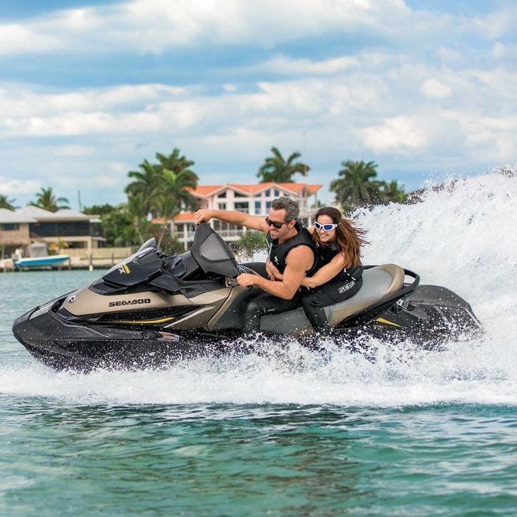 Jet skiing