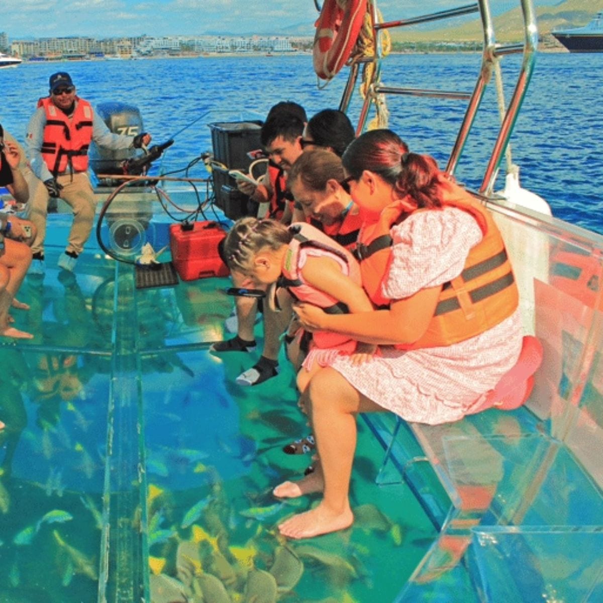 Glass-bottom boat ride